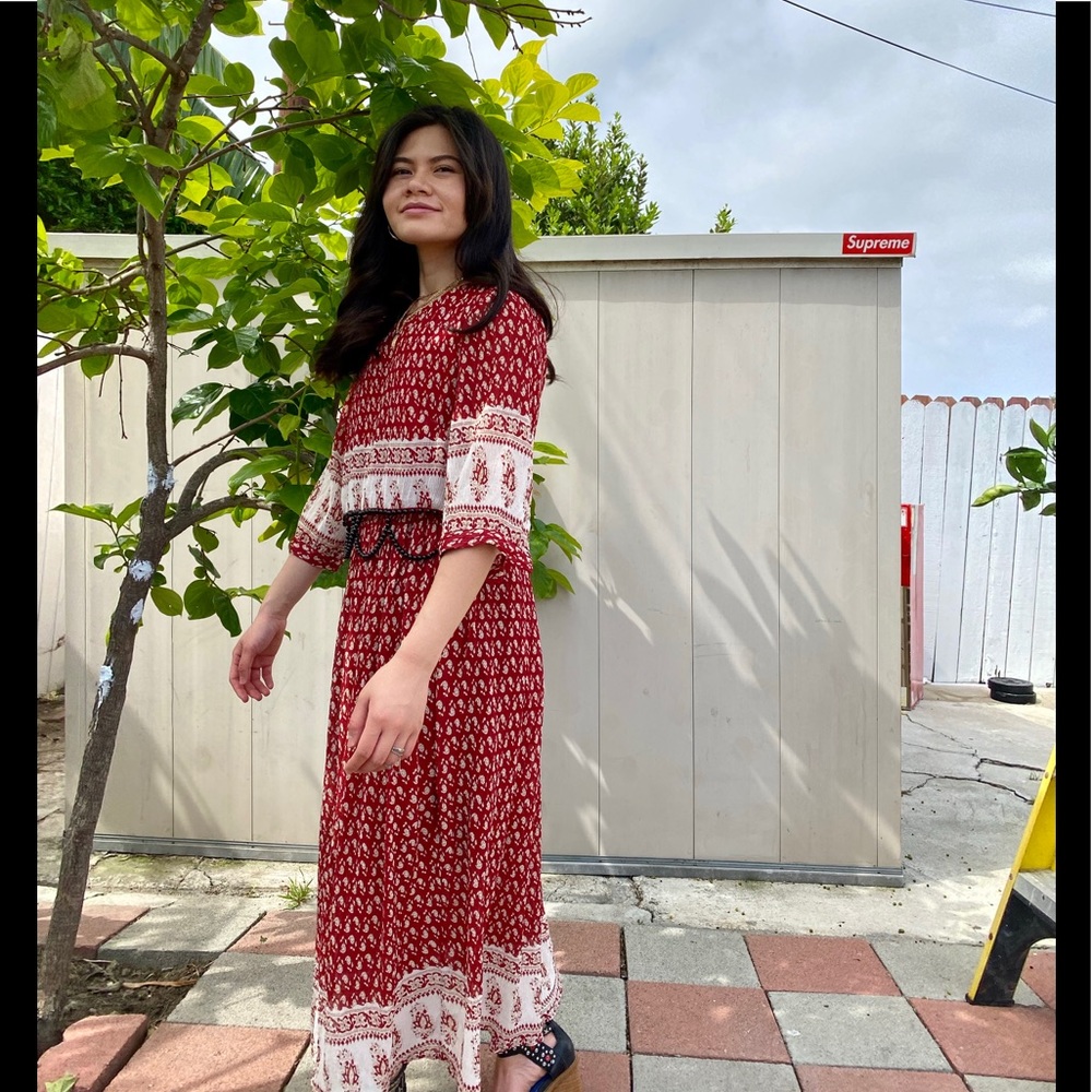 Unique beaded boho dress